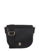 Th Logotape Saddle Bag Bags Crossbody Bags Black Tommy Hilfiger