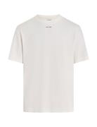 Nano Logo Interlock T-Shirt Tops T-Kortærmet Skjorte Calvin Klein