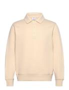 Brushed Regular-Fit Polo Sweatshirt Tops Sweatshirts & Hoodies Sweatsh...