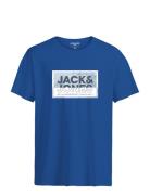 Jcologan Tee Ss Crew Neck Sn Mni Tops T-Kortærmet Skjorte Blue Jack & ...