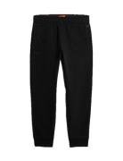 Essential Logo Jogger Bottoms Sweatpants Black Superdry