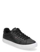 Icon Court Pinperf Lth Low-top Sneakers Black Tommy Hilfiger