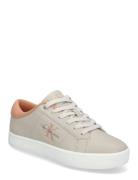 Classic Cupsole Lowlaceup Lth Wn Low-top Sneakers Beige Calvin Klein