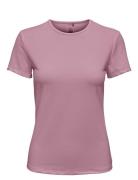 Onpmila Ss Train Tee Sport T-shirts & Tops Short-sleeved Purple Only P...