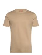 Perry Crunch O-Ss Tee Tops T-Kortærmet Skjorte Beige Mos Mosh Gallery