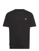 Essence T-Shirt Tops T-Kortærmet Skjorte Black Makia