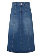 Mmjanet Shane Skirt Skirts Knee-length & Midi Skirts Blue MOS MOSH