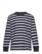 Cotton Jersey Stripe Carlito Tee Ls Tops T-shirts Long-sleeved T-Skjor...