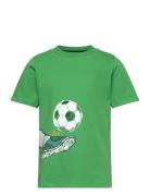 T-Shirt Ss Tops T-Kortærmet Skjorte Green Minymo