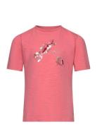 T-Shirt Ss Tops T-Kortærmet Skjorte Pink Minymo