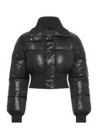 Cropped Padded Puffer Jacket Foret Jakke Black Monki