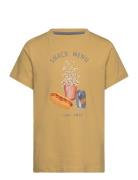 T-Shirt Ss Tops T-Kortærmet Skjorte Yellow Minymo
