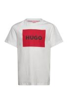 Short Sleeves Tee-Shirt Tops T-Kortærmet Skjorte White Hugo Kids