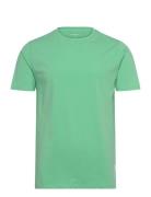 Mens Stretch Crew Neck Tee S/S Tops T-Kortærmet Skjorte Green Lindberg...