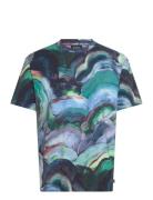 Digital Aop Relaxed Fit T-Shirt Tops T-Kortærmet Skjorte Navy Scotch &...