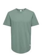 Onsmatt Life Longy Ss Tee Tops T-Kortærmet Skjorte Green ONLY & SONS