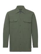 Madamo Tops Overshirts Khaki Green Matinique