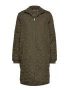 Outdoor Coat Quiltet Jakke Green Ilse Jacobsen