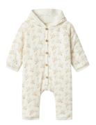 Nbfgio Padded Suit Lil Outerwear Coveralls Softshell Coveralls White L...