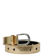Cut It Out Heart Belt Metallic Bælte Gold Fabienne Chapot