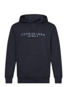 Sweat Hoodie Tops Sweatshirts & Hoodies Hoodies Navy Lindbergh