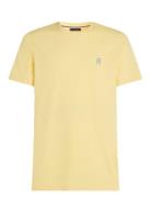 Monogram Imd Tee Tops T-Kortærmet Skjorte Yellow Tommy Hilfiger