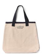 Wave Jaquard Shopper Shopper Taske Cream Lexington Clothing