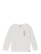 T-Shirt Ls Print Tops Sweatshirts & Hoodies Sweatshirts Cream Daily 7