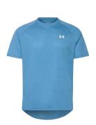 Ua Tech Textured Ss Tops T-Kortærmet Skjorte Blue Under Armour