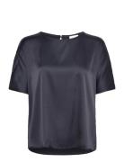 T-Shirt 1/2 Sleeve Tops Blouses Short-sleeved Navy Gerry Weber