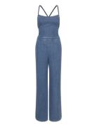 Backless Jumpsuit Bottoms Jumpsuits Blue Lee Jeans