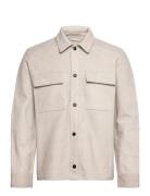 Wilden Suede Overshirt Designers Overshirts Cream J. Lindeberg