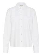 Kbumali Shirt Tops Shirts Long-sleeved White Karen By Simonsen