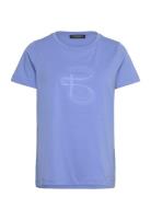 Alnusbbruba Tee Tops T-shirts & Tops Short-sleeved Blue Bruuns Bazaar