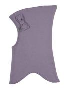 Cotton Fullface - Bow Accessories Headwear Balaclava Purple Mikk-line