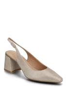 D Giselda C Shoes Sling Backs Heeled Slingbacks Gold GEOX