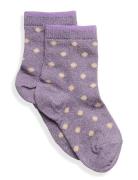 Irma Glitter Socks Socks & Tights Socks Purple Mp Denmark