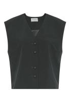 Mschcassie Vest Blazers Sleeveless Blazers Black MSCH Copenhagen