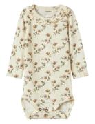 Nbfgavo Els Ls Slim Body Lil Bodies Long-sleeved Cream Lil'Atelier