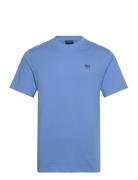 Classic Organic Cotton Logo Tee Tops T-Kortærmet Skjorte Blue Lexingto...