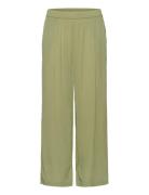 Kadacia Amber Pants Bottoms Trousers Wide Leg Khaki Green Kaffe