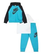 Nkn N Nk 3Pc Boxed Set Sport Sweatsuits Blue Nike