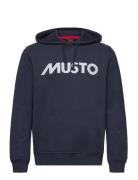 M Musto Logo Hoodie Sport Sweatshirts & Hoodies Hoodies Navy Musto