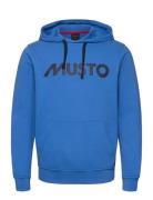 M Musto Logo Hoodie Sport Sweatshirts & Hoodies Hoodies Blue Musto