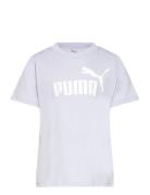 Ess No. 1 Logo Tee G Tops T-Kortærmet Skjorte White PUMA