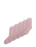 Minipop® Noos Bamboo Socks 5 Pack Socks & Tights Socks Pink Minipop
