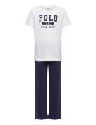 S5-Sleepwear Short Set Pyjamassæt White Ralph Lauren Kids