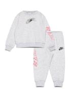 Nkb B Nsw On The Move Crew Set Sport Tracksuits Grey Nike