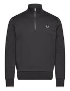 Half Zip Sweatshirt Tops Sweatshirts & Hoodies Sweatshirts Black Fred ...