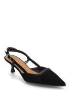 Sling Back Shoes Sling Backs Heeled Slingbacks Black Billi Bi